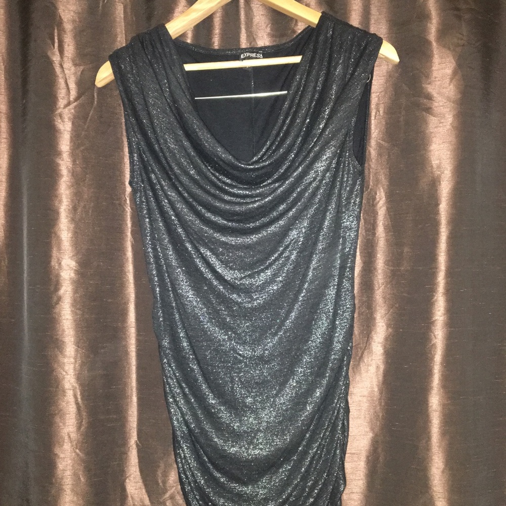 Scooped neck dress tank top